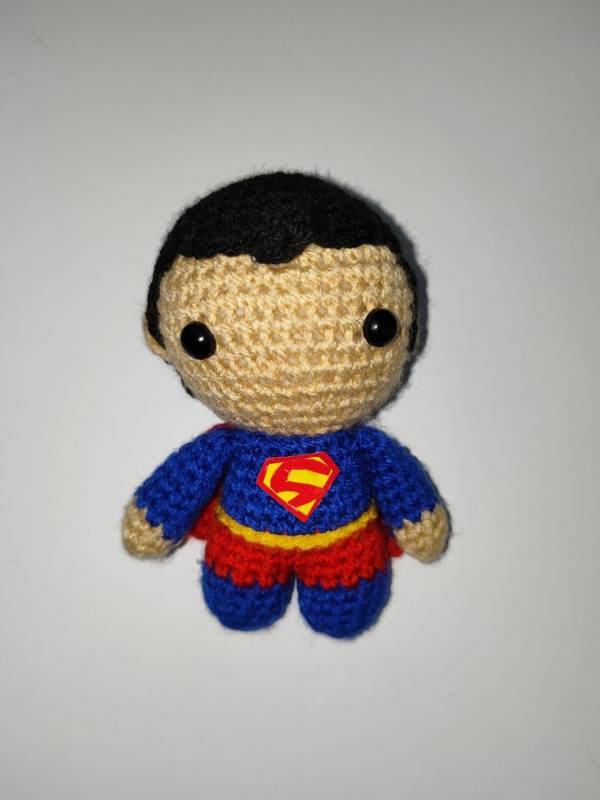 Super-man Crochet Doll