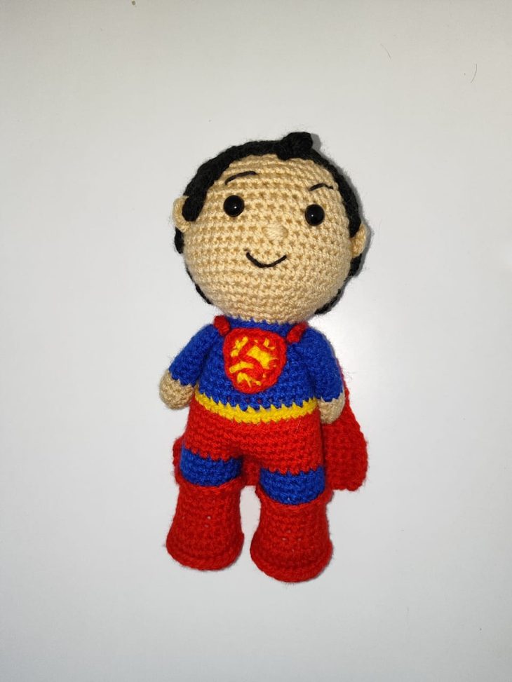 Super-man Crochet Doll