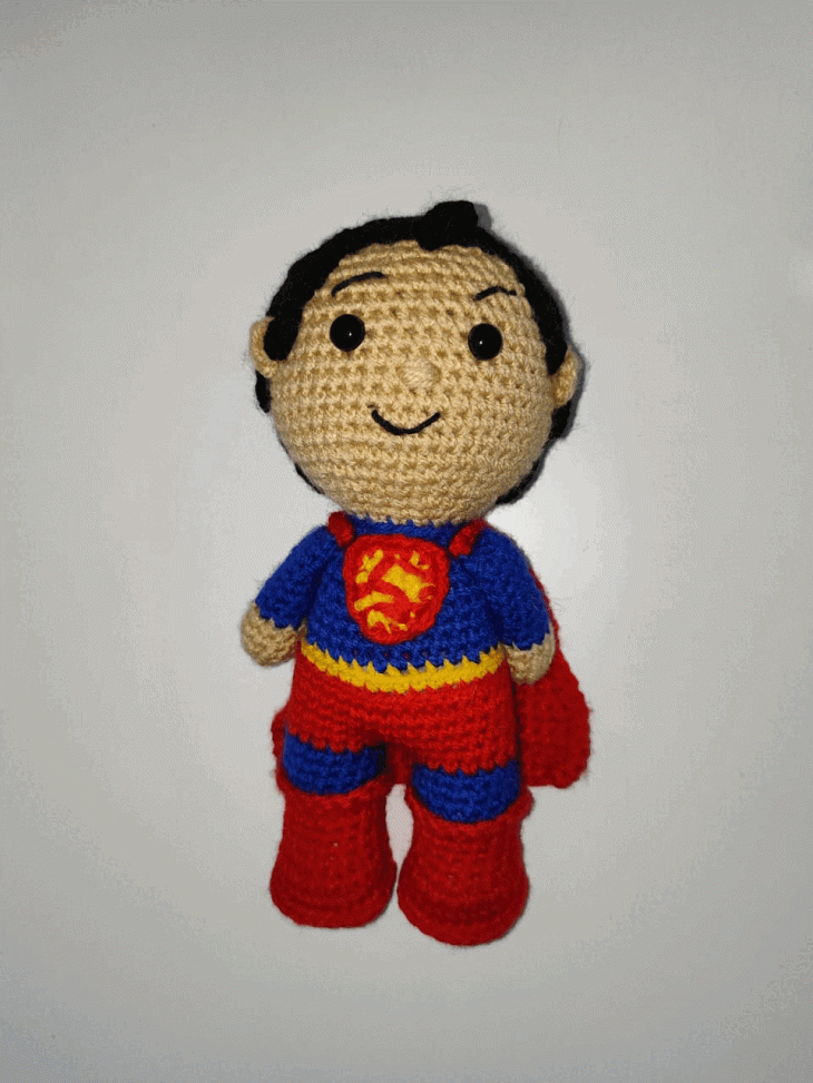 Superman Crochet Doll