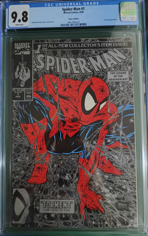 Spider-Man - Vol. 1 # 1E (Silver Edition) CGC Graded 9.8